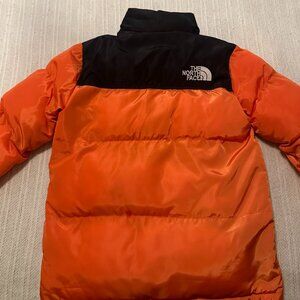 The North Face Orange Puffer Jacket